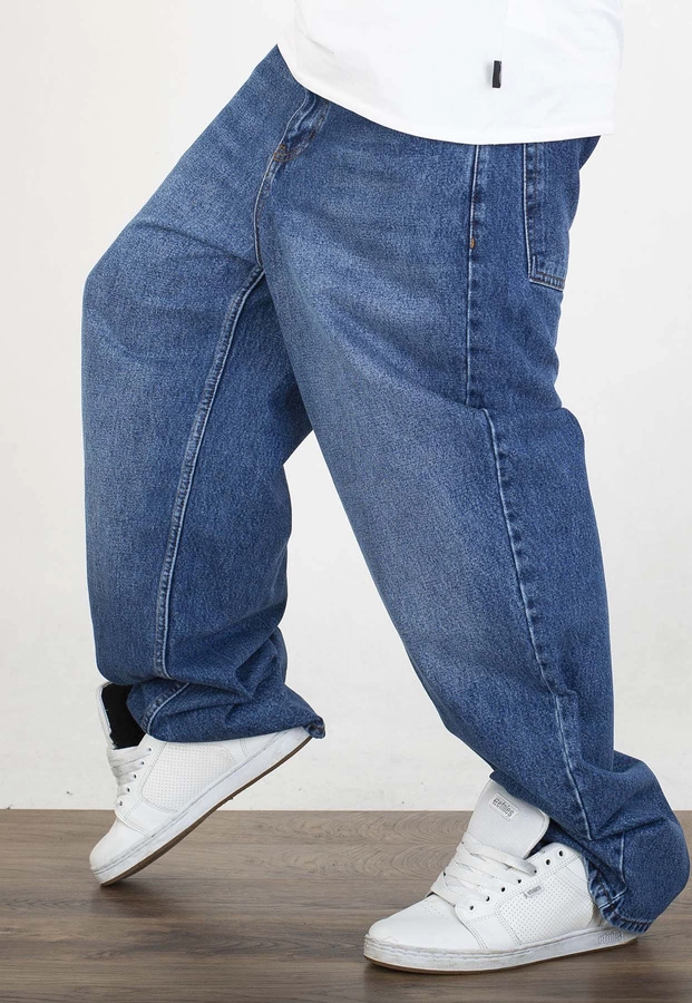 Spodnie Jigga Wear Crown Super Baggy Jeans blue