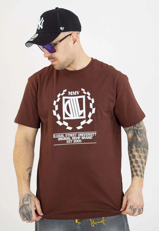 T-shirt Diil Laur brązowy