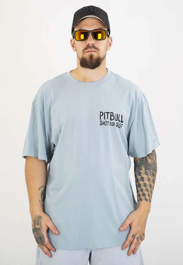 T-shirt Pit Bull Loose Fit Shot For Shot 210 blue
