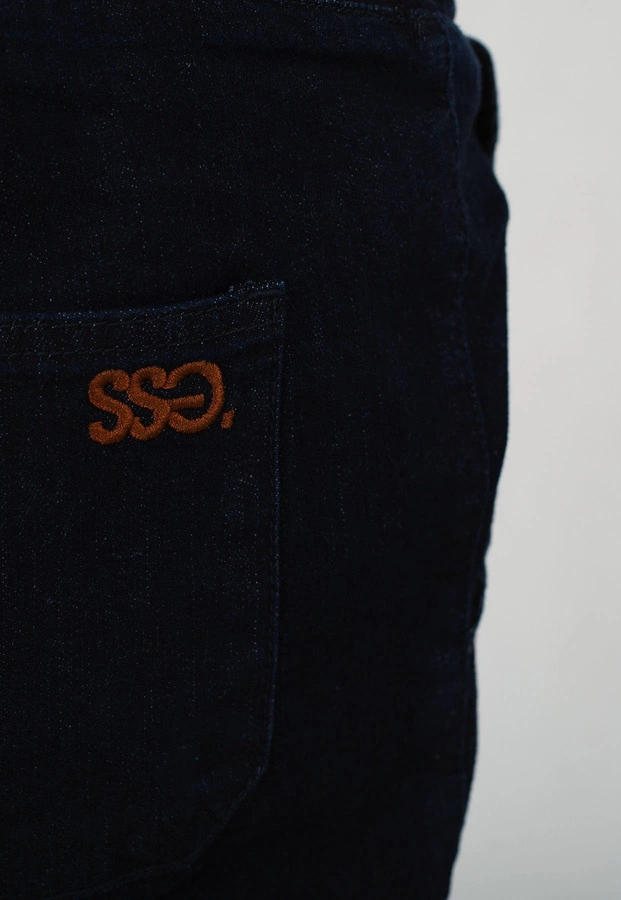 Spodnie SSG Joggery Slim Jeans Haft dark
