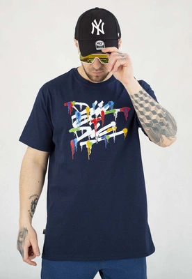 T-shirt Diil Die Splash granatowy