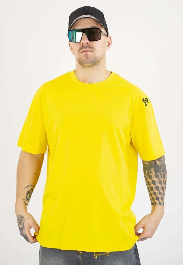 T-shirt Stoprocent Wini's Skull Haftbark żółty