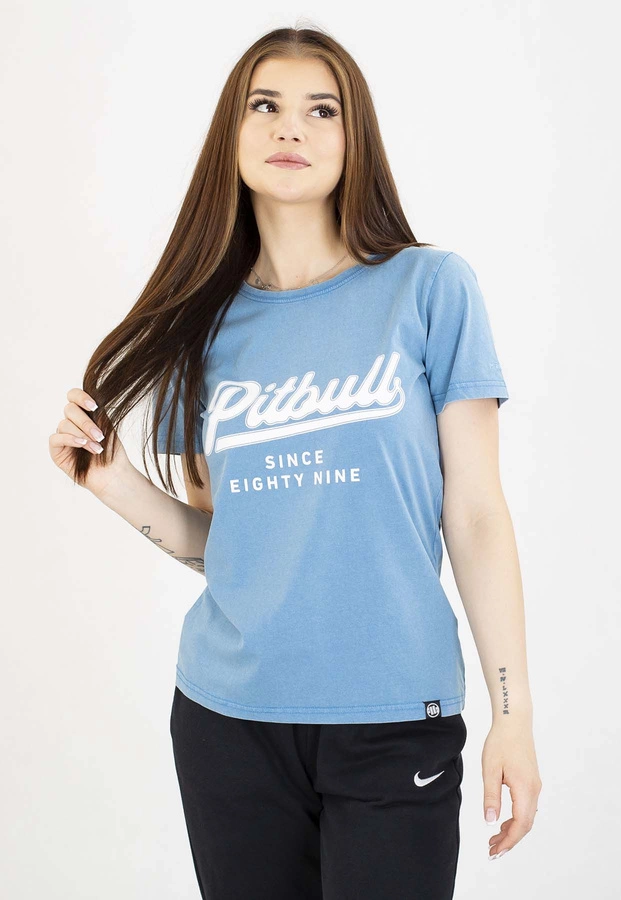 T-Shirt Pit Bull Angel Logo 190 blue