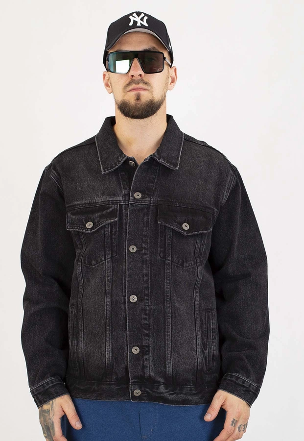 Kurtka Prosto Civil czarna sprana jeans