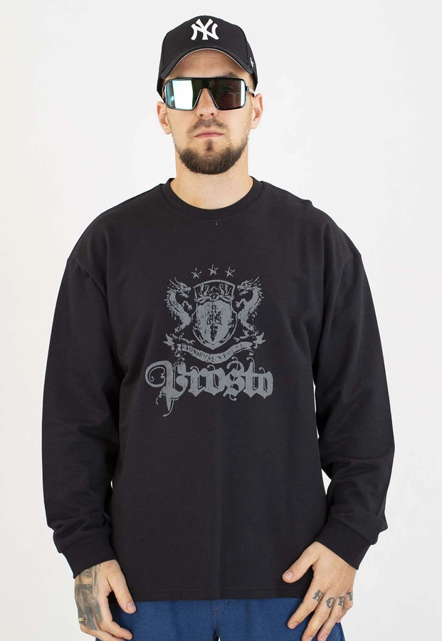 Longsleeve Prosto Crest czarny