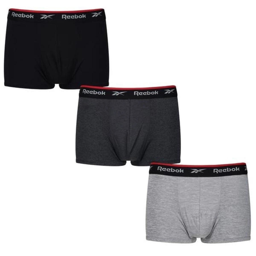 Bokserki Reebok Redgrave Sports Trunk U5C8272RBKB 4 Pak czarne białe szare