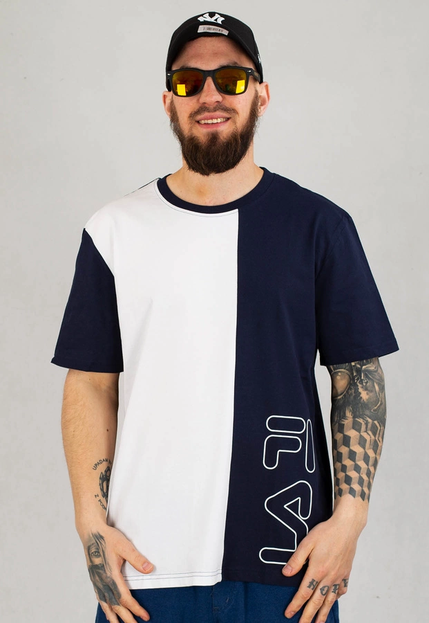 T-shirt Fila Ori Tee 683486 granatowo biały