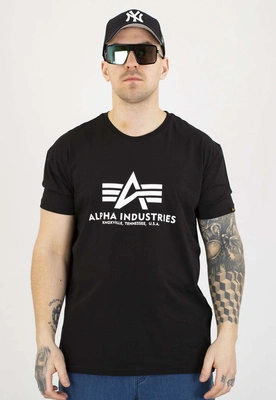T-shirt Alpha Industries Basic 100501 czarno biały