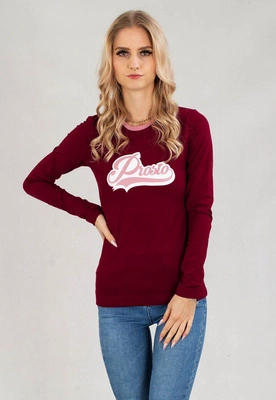 Longsleeve Prosto Ballu bordowy