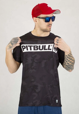 T-shirt Sportowy Pit Bull Mesh Performance Pro plus Net Camo Hilltop II czarny