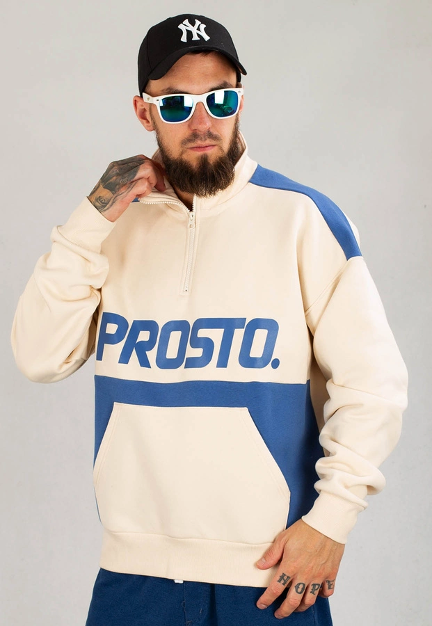 Bluza Prosto Bez Kaptura Zip Wulk beżowa