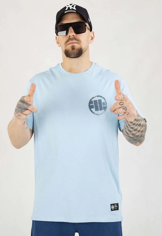 T-shirt Pit Bull SD Stamp 170 light blue