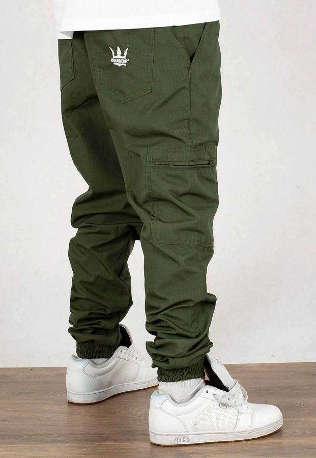 Spodnie Jigga Wear Crown Ripstop Cargo green