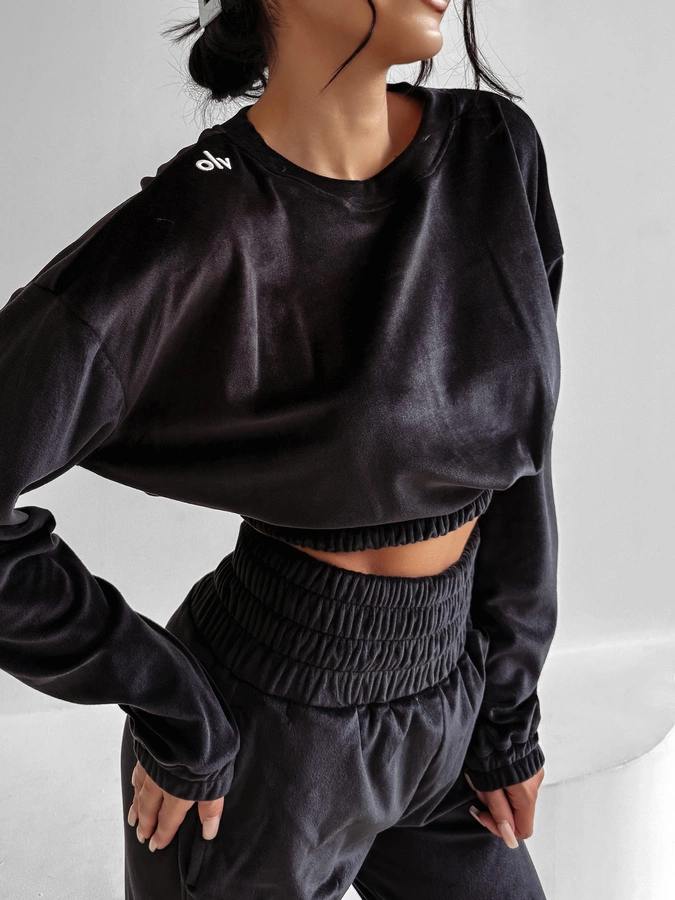 Komplet Olavoga Velvet Storm czarny