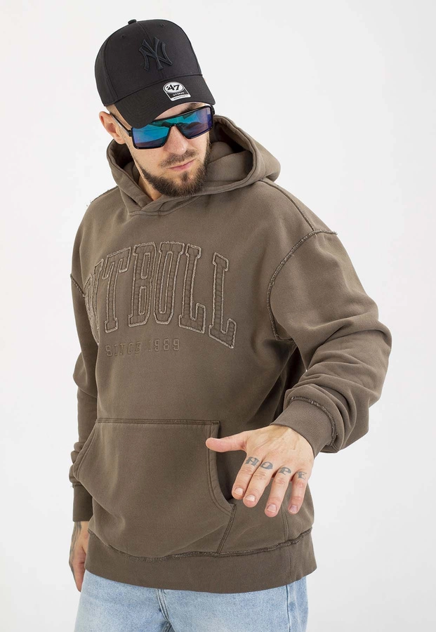 Bluza Pit Bull Z Kapturem Orlando washed major olive