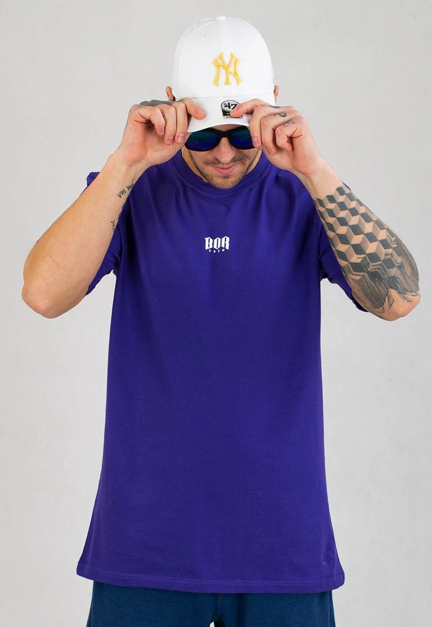 T-shirt B.O.R. Biuro Ochrony Rapu Small BOR fioletowy