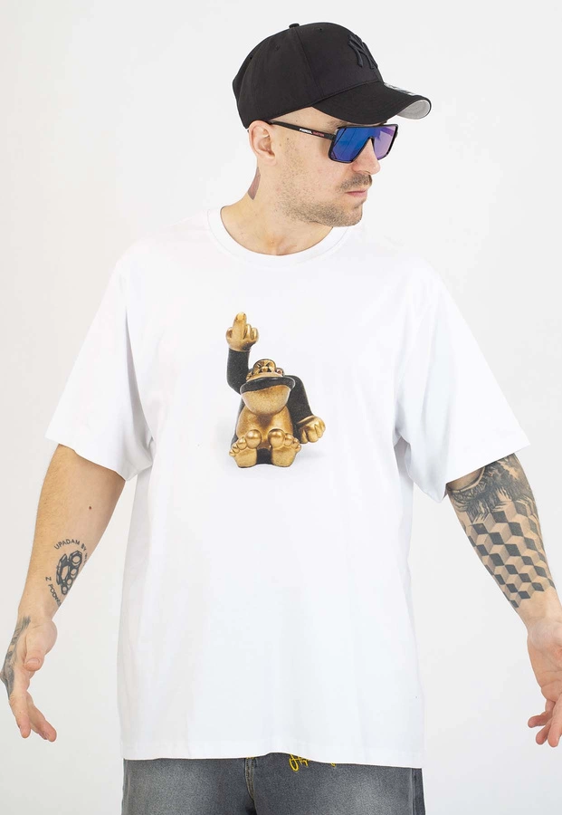 T-shirt Stoprocent Gorilla Figur Photo biały