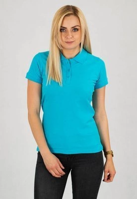 T-shirt Polo Niemaloga Clean turkusowy