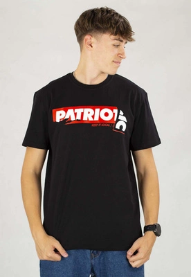 T-shirt Patriotic Sticker czarny
