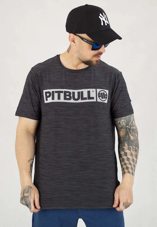 T-shirt Pit Bull Casual Sport Hilltop black melange