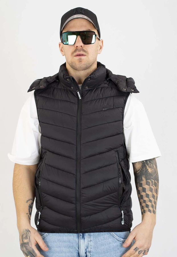 Bezrękawnik I8 Denim Z Kapturem czarny