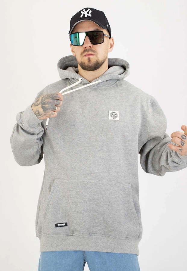 Bluza Mass Z Kapturem Patch szara