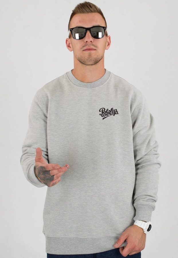 Bluza Polska Wersja PW Outline jasno szara
