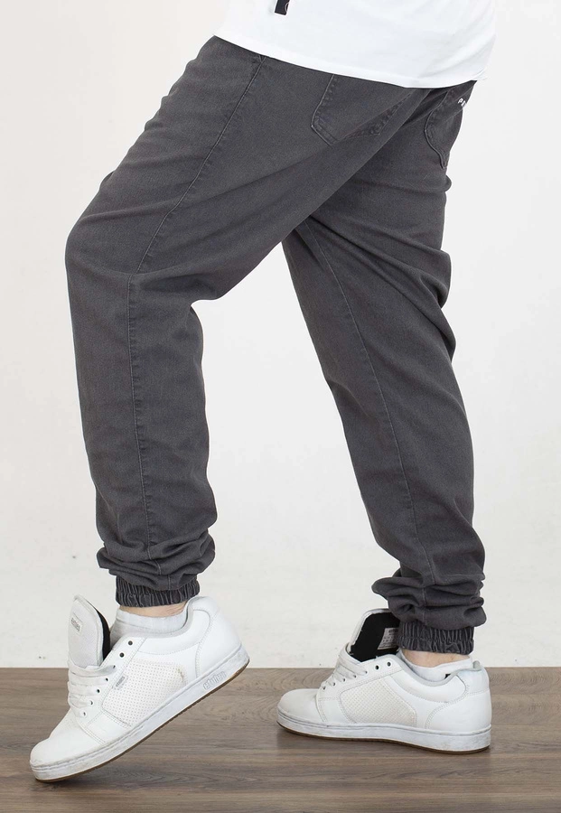 Spodnie Chada Jeans Joggery Haft szare