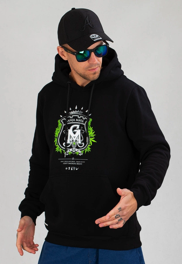 Bluza Ganja Mafia Herb czarna