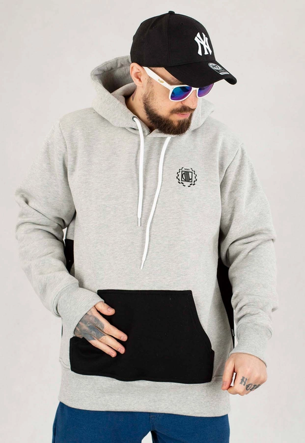 Bluza Diil Z Kapturem Double Color szara