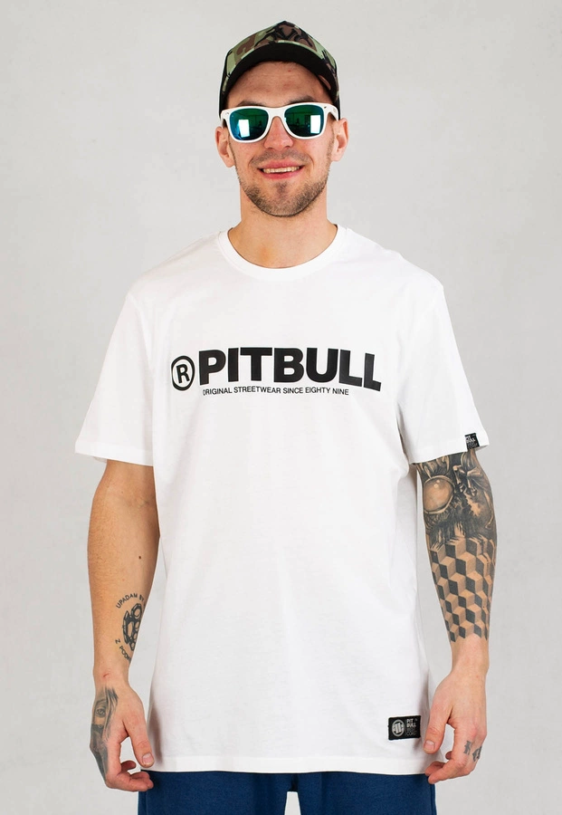 T-shirt Pit Bull R biały