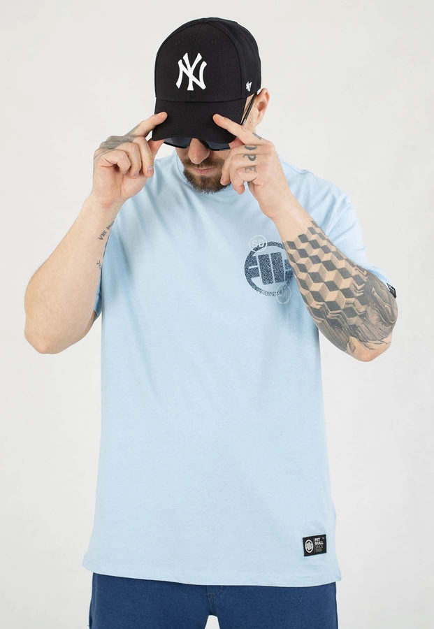 T-shirt Pit Bull SD Stamp 170 light blue