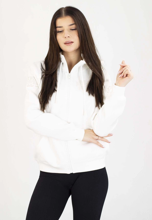 Bluza Pit Bull Z Kapturem Zip Fiora off white