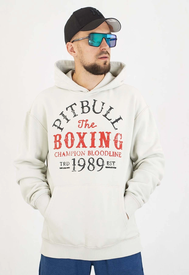 Bluza Pit Bull Z Kapturem Champion Bloodline white stone