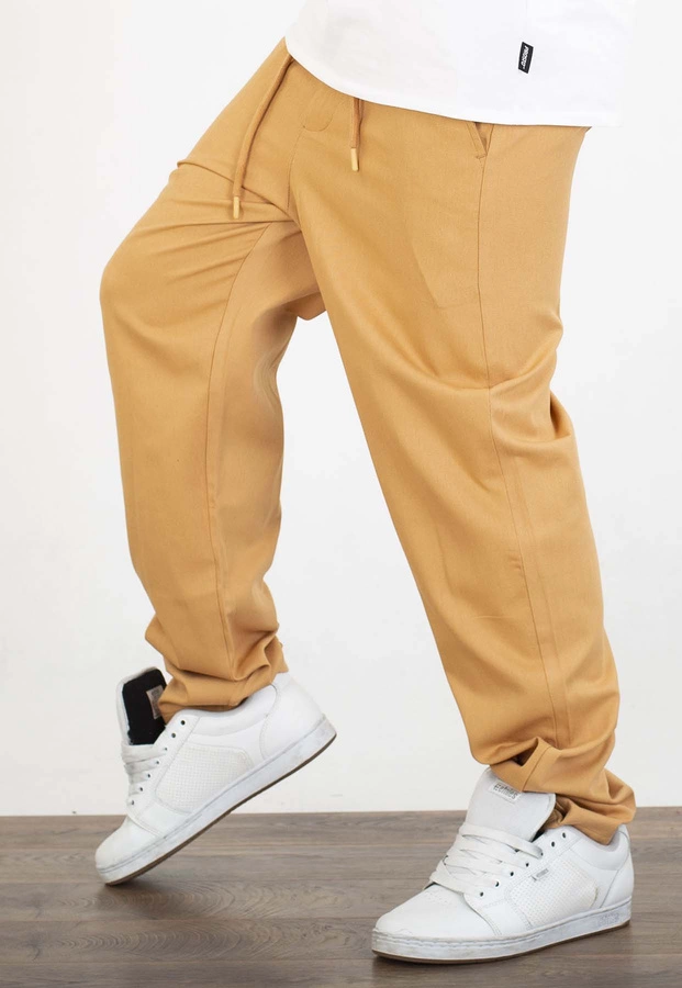 Spodnie Jigga Wear Chino brązowe