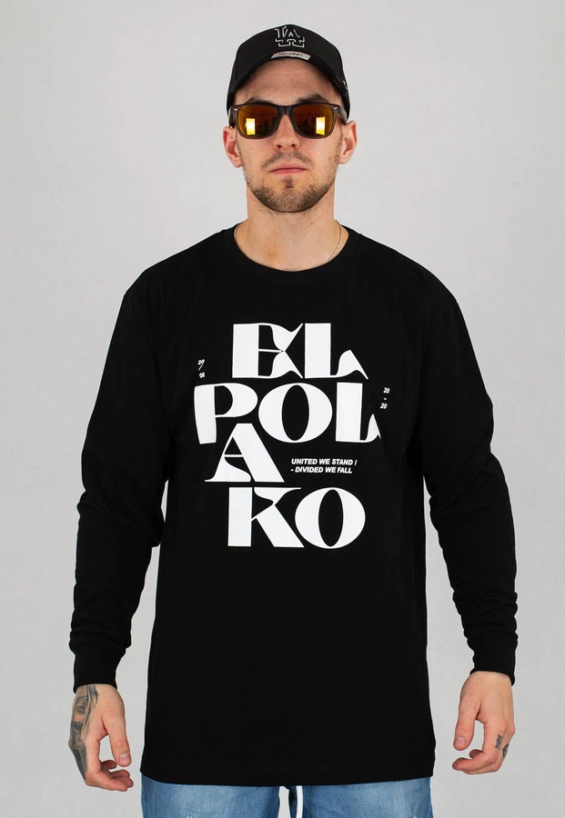 Longsleeve El Polako Letters czarny + Płyta Gratis