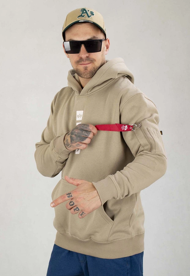 Bluza Alpha Industries Z Kapturem Alpha PP 146338 beżowa