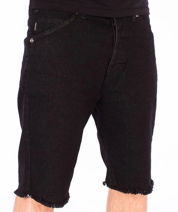 Turbokolor-Shorts Denim Spodnie Black