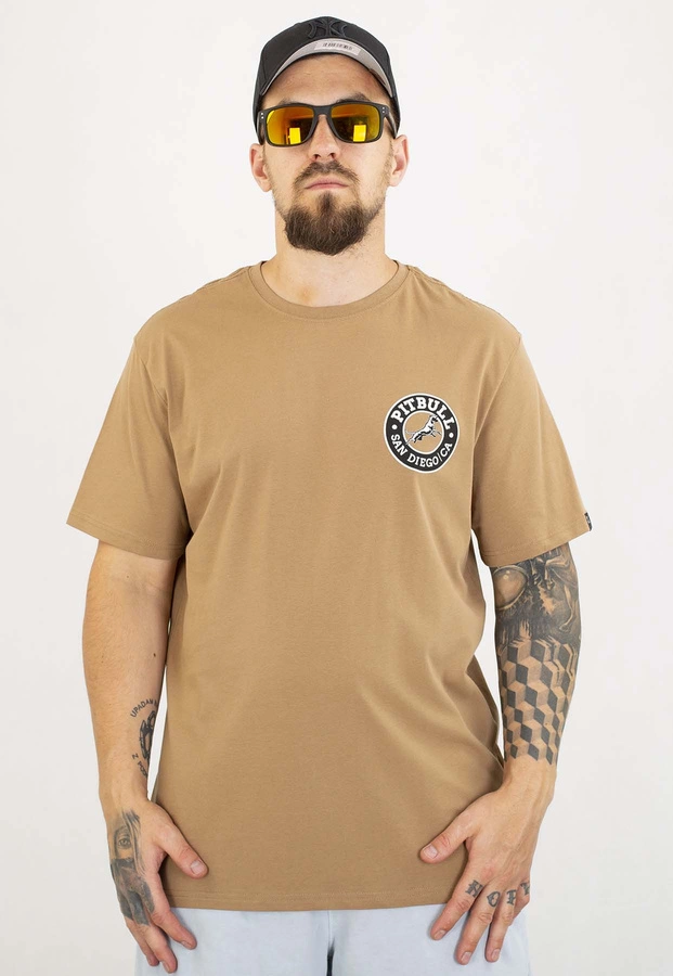 T-shirt Pit Bull San Diego Ca Black 170 coyote brown