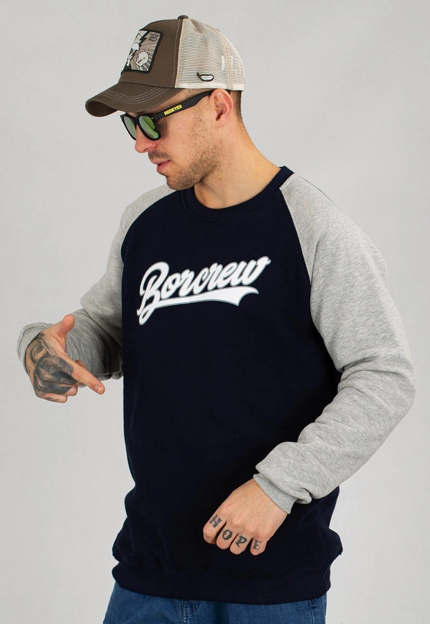 Bluza B.O.R. Biuro Ochrony Rapu Baseball Reglan niebieska