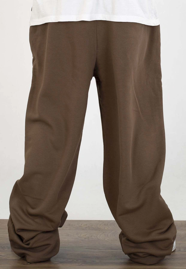 Dresy Jigga Wear Baggy Simple Logo Crown brązowe