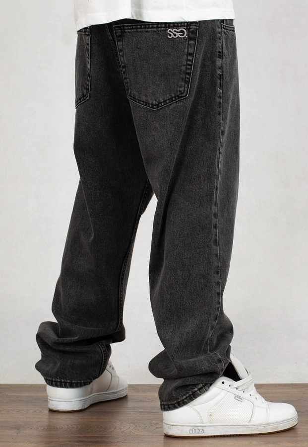 Spodnie SSG Jeansy Baggy Premium Washed SSG light black