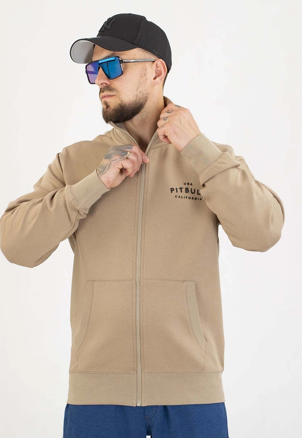Bluza Pit Bull Bez Kaptura Zip Sampson pale sand