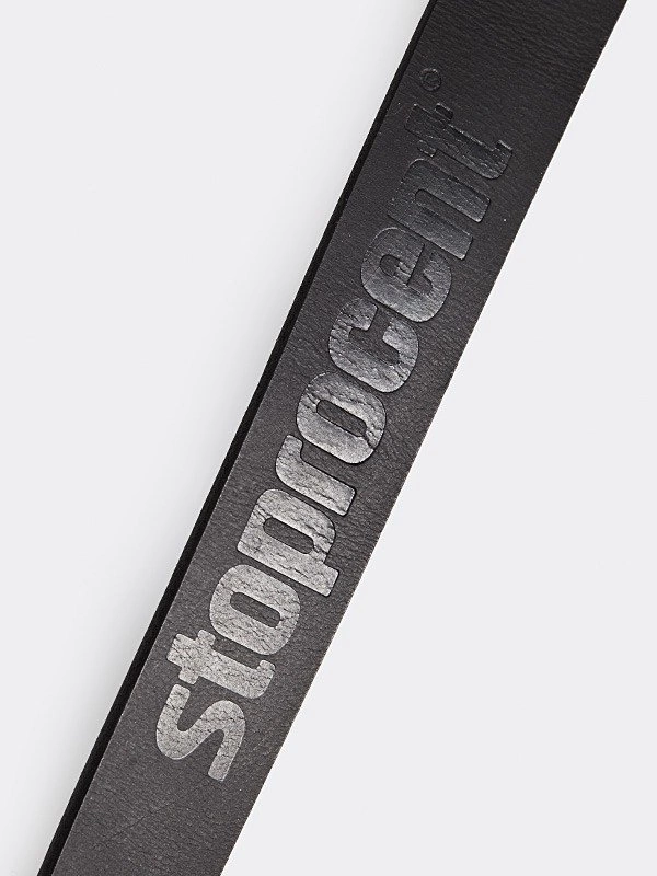 Pasek Stoprocent Razor czarno srebrny