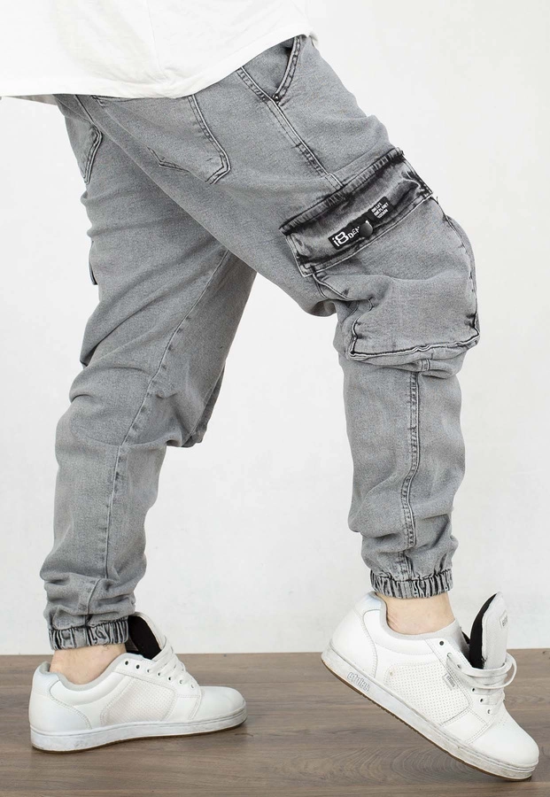 Spodnie I8 Denim BOY41 Joggery Cargo grey everest
