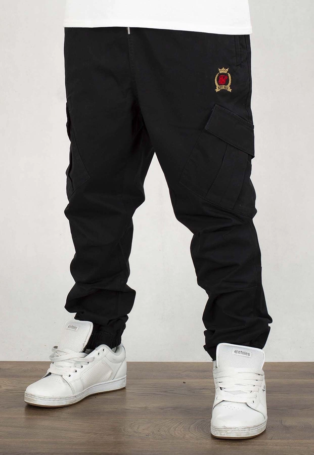 Spodnie SikSilk Bojówki Cargo czarne