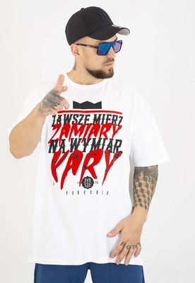 T-shirt Chada Proceder Wymiar Kary biały
