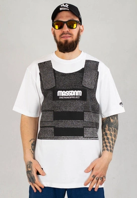 T-shirt Mass Bulletproof biały