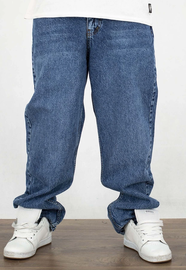Spodnie I8 Denim BAG64 Baggy medium blue