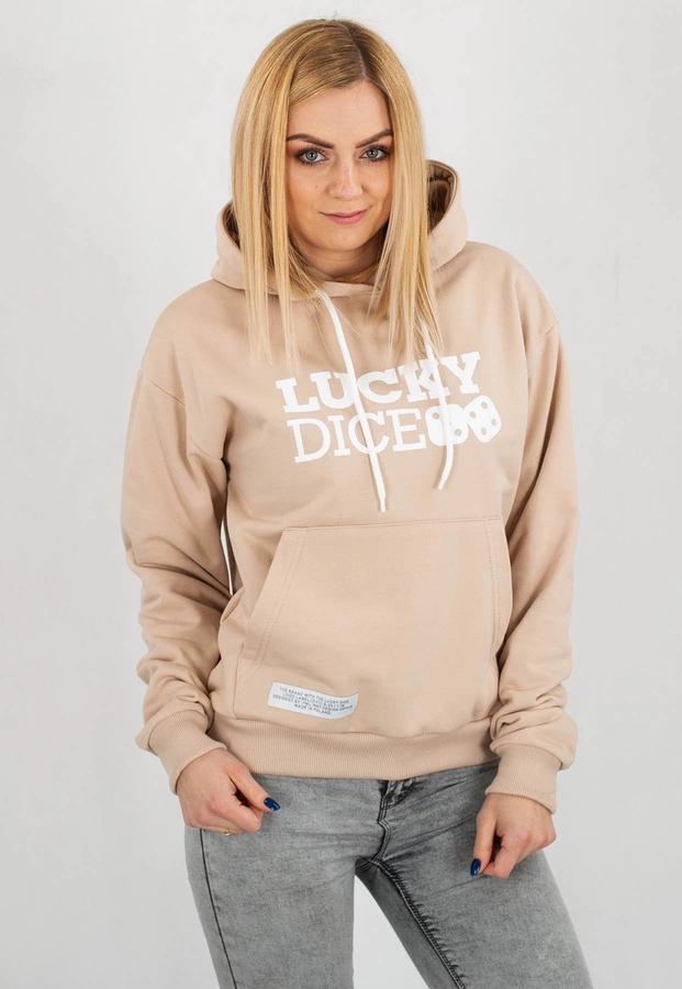 Bluza Lucky Dice Logo beżowa